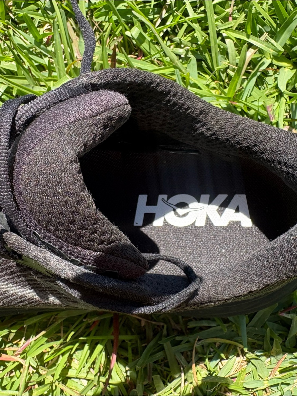 Hoka Black Clifton Running Shoes- new insoles. Sz. 10 Men’s - Picture 5 of 8
